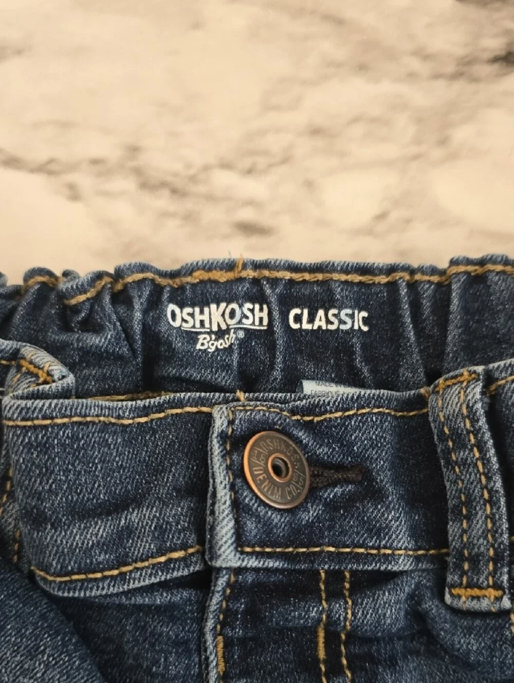 OshKosh B'gosh Dark Blue Straight Leg Kids Jeans